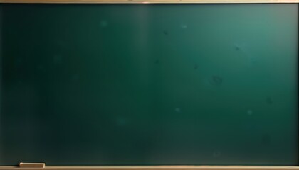 Empty green school blackboard. Blank board for education. Simple clean design. Ideal for educational concepts. Ready to use. Empty space ready to write. Visual aid for classrooms. Educational setting.