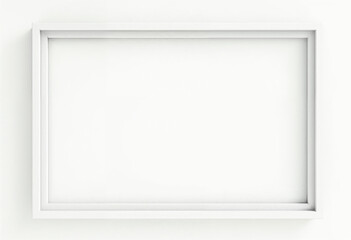 Fototapeta premium white frame on a wall