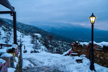 Palios Panteleimonas is a traditional settlement built on the slopes of Mount Olympus at an altitude of 500m.