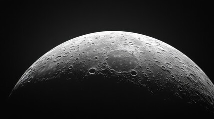Obraz premium Stunning full moon against dark background