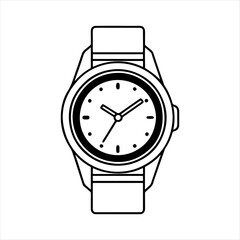 Best hand watch  Silhouette Vector illustration