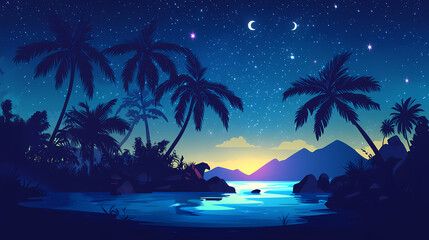 tropical island paradise