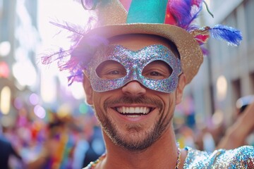 A person wearing a hat and mask, unknown identity