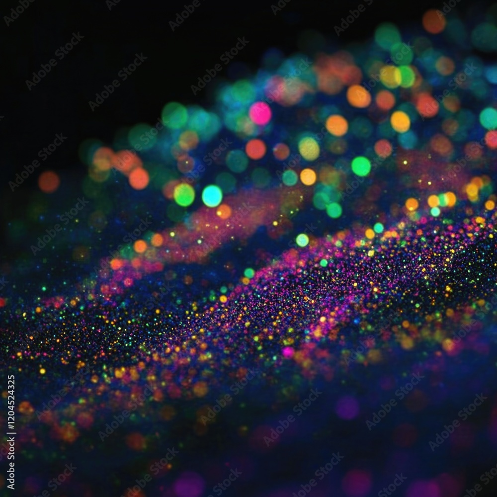 Poster close-up of a vibrant background filled with numerous lights