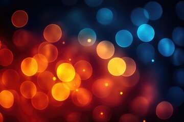 A blurry image of city lights at night, ideal for use in urban-themed designs or as a background element