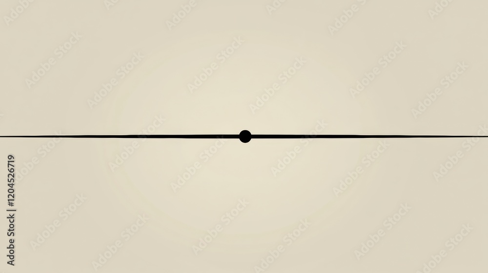 Poster Minimalist design featuring a central dot on a smooth beige background, emphasizing simplicity and balance in contemporary art. Generative AI