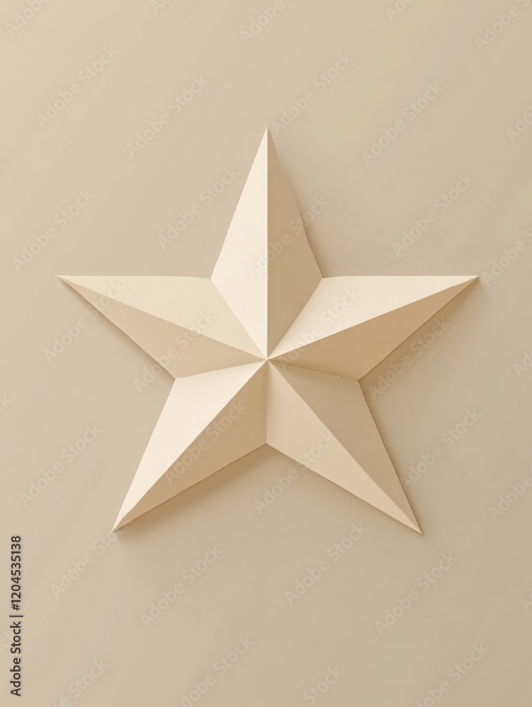 Poster decorative star wall art in a modern interior setting showcasing a minimalist design approach. gener