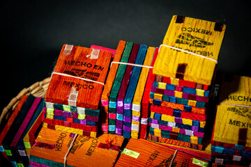 Obraz premium Artisanal Mexican Toys in a Basket