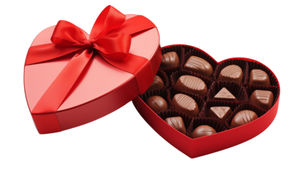 Heart-Shaped Box of Assorted Chocolates, Valentine's Day Gift