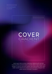 Obraz premium Vibrant abstract gradient background with a professional modern layout, featuring smooth color transitions in red, orange, and blue hues, ideal for branding, presentations, and design projects.