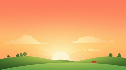 Obraz premium Whimsical farm animals and colorful crazy socks on rolling hills at sunset