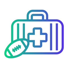 Fototapeta premium medical Line Gradient Icon