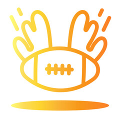 rugby Line Gradient Icon