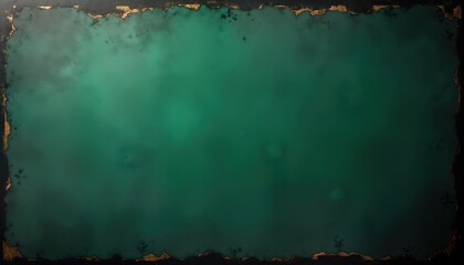 Naklejka premium Dark emerald green background with vintage grunge texture. Elegant, rich design. Suitable for various creative projects like wallpaper, fabric, website display. Luxurious deep green tone with black