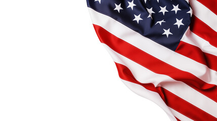American Flag Draped Corner Design Patriotism Background Independence Day Memorial Day USA Symbol