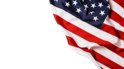 American Flag Draped Corner Design Patriotism Background Independence Day Memorial Day USA Symbol