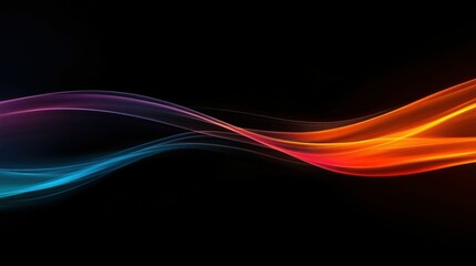 Fototapeta premium Abstract glowing lines and curves in multicolored design for creative background
