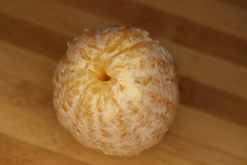 Peeled Orange Close Up, Orange without peel