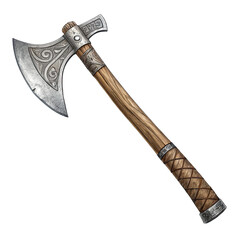 axe isolated on white background