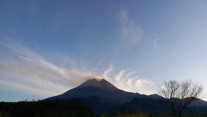 Obraz premium photo of mountain views in the morning