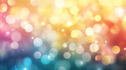 Fototapeta premium Abstract colorful bokeh background with blurred lights.