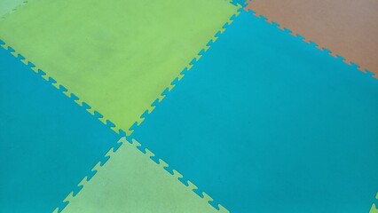 Photos of blue and green foam walls are suitable for use as editing backgrounds