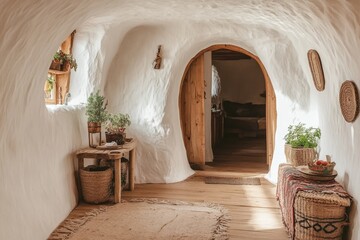 A modern troglodyte cave set up for rural attractions