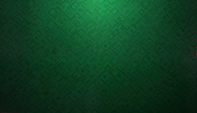 Abstract green pattern with squares. Dark green background. Geometric design with repeating squares. Intricate pattern. Perfect for design inspiration. Unique texture. Trendy abstract background for