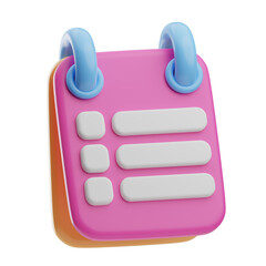 Colorful Magnetic Notepad with Ring Bindings