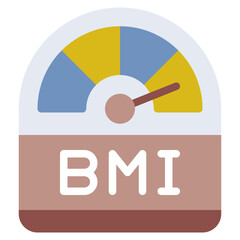 BMI Measurement Gauge Graphic