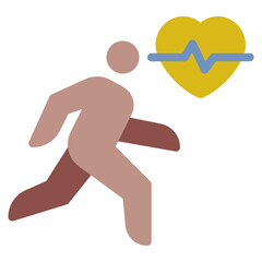 Iconic Representation of Running and Heart Health