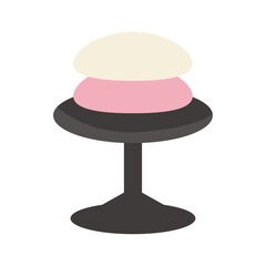 ひなまつり紅白餅　ベクターイラスト