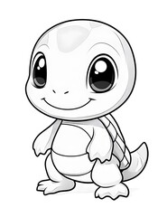 Adorable Cartoon Baby Turtle Illustration