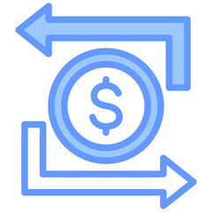 Cashflow Blue Icon