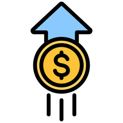 Business Startup Outline Color Icon