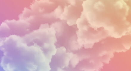 Fototapeta premium Pastel Pink Purple Orange Watercolor Cloudscape Background Texture
