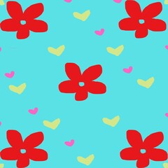 seamless background with butterflies