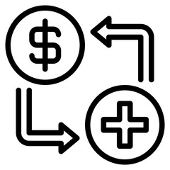 Financial Trade Symbols Icon