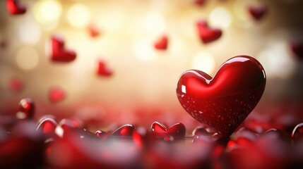 Valentine&rsquo;s Day greeting card background template with heart shape