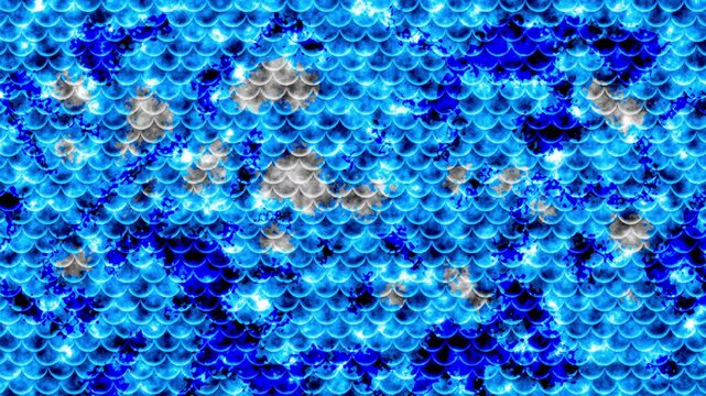 Seamless piece of fishes squama, Koi Fish scales, Snake skin background. Seamless pattern of squama, reptile scale. Chinese minimalistic grid art