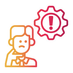 concentration Line Gradient Icon