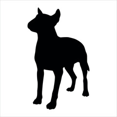 Black Animal Dog Silhouettes Vector illustration