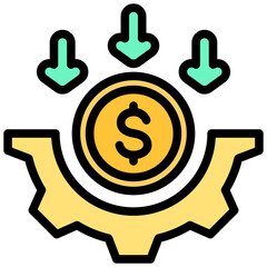 Cost Effective Outline Color Icon