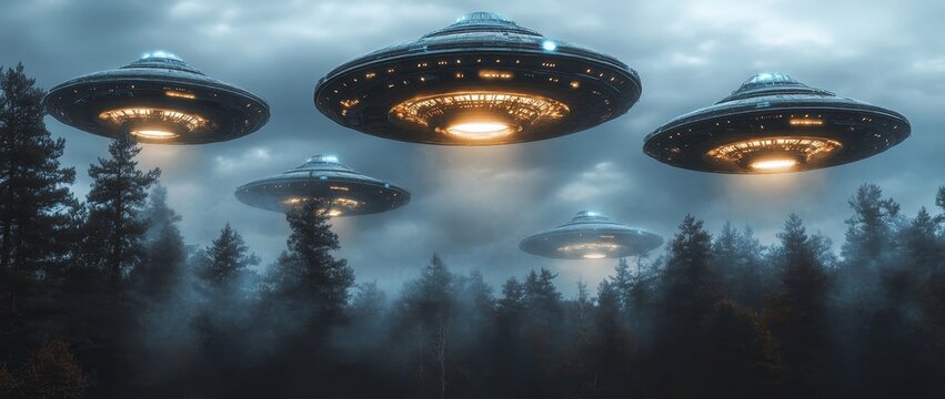 ufo in the city