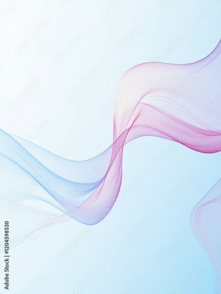 Poster gentle swirls of pink and blue silk fabric create an ethereal display against a soft backdrop. gener