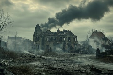 the ruins of the castle