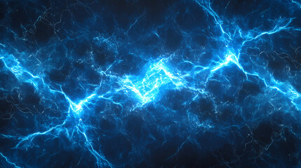Blue glowing electromagnetic flux abstract background. Electric Wave. Illustration