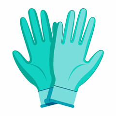 Obraz premium Colorful Graphic of a hand in glove - Vector Illustration
