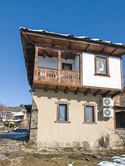 Winter view of Village of Leshten, Bulgaria