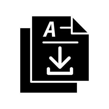 Document icon design template